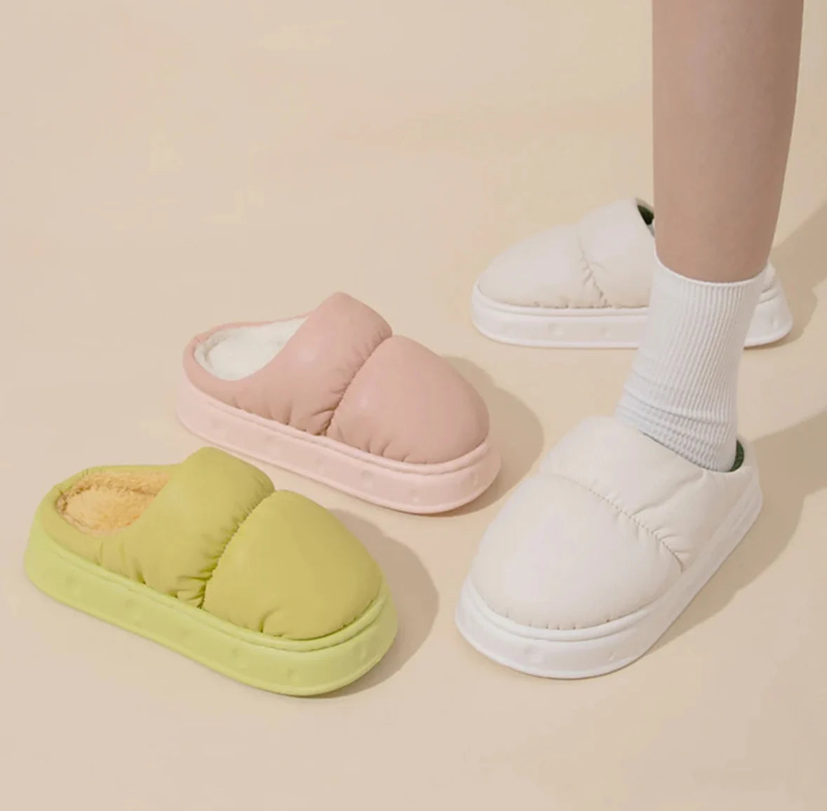 Puffer Slippers™ Fluffy Slides