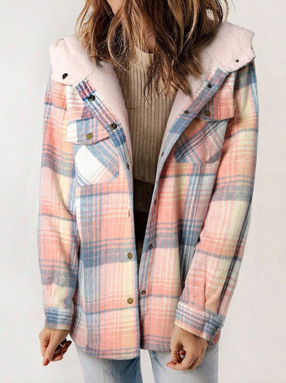 Plaid Hooded Coat