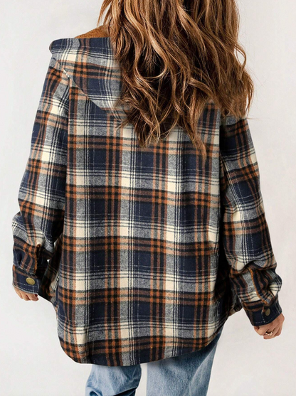 Plaid Hooded Coat