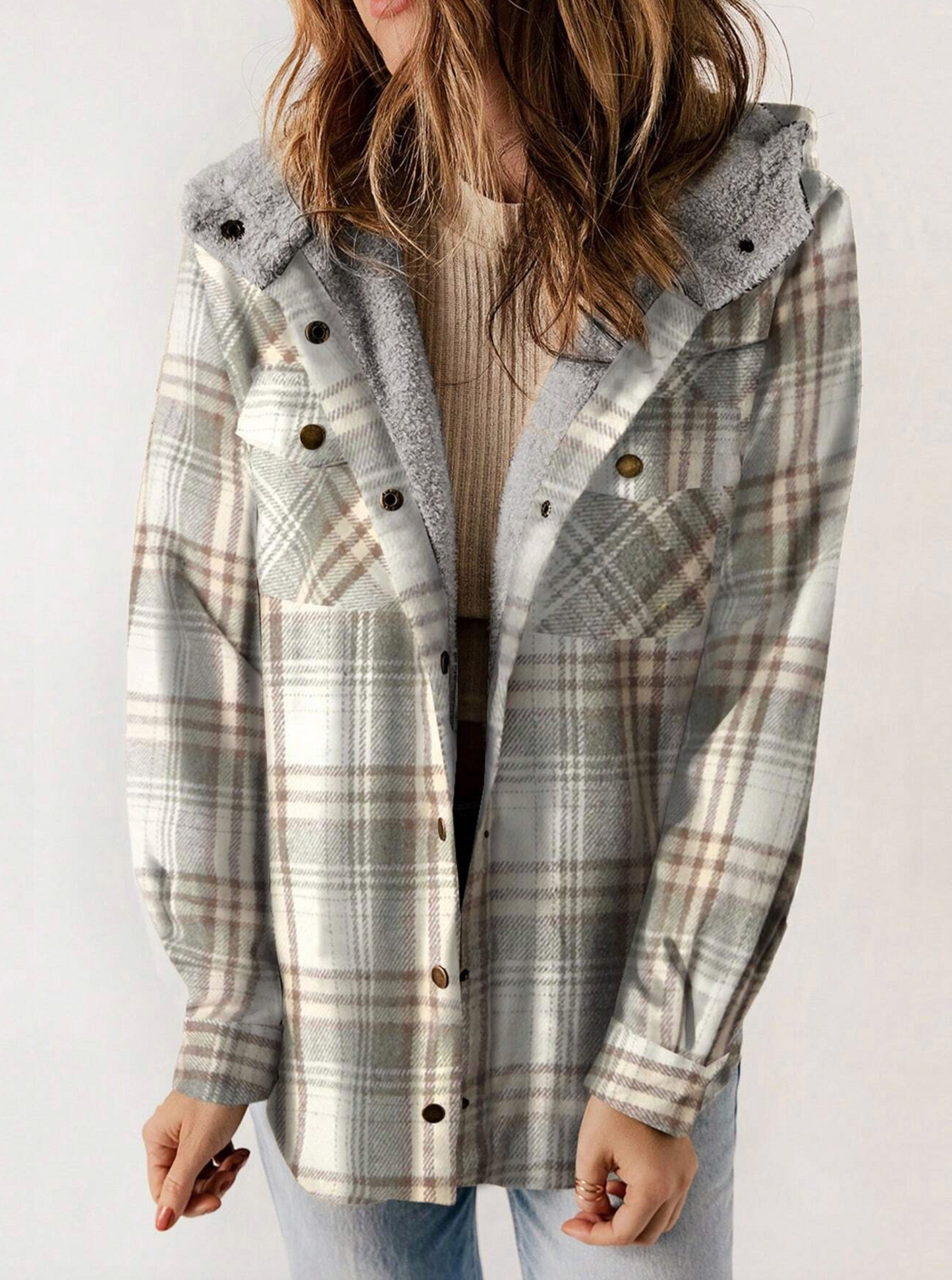 Plaid Hooded Coat