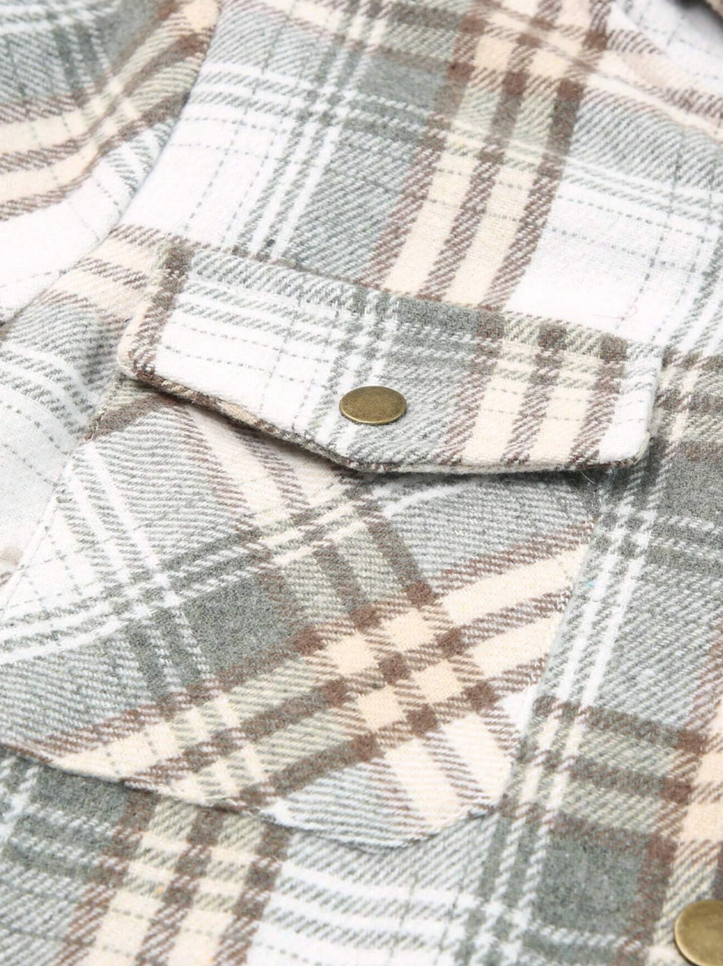 Plaid Hooded Coat