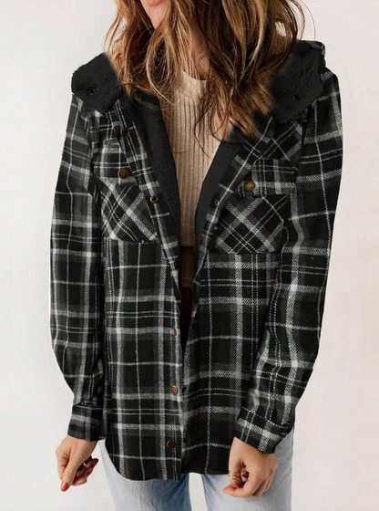 Plaid Hooded Coat