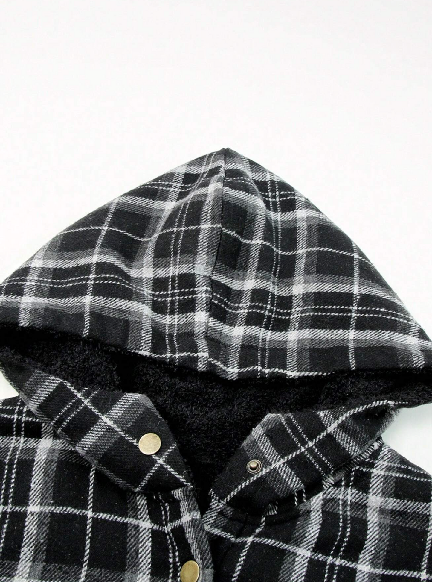 Plaid Hooded Coat