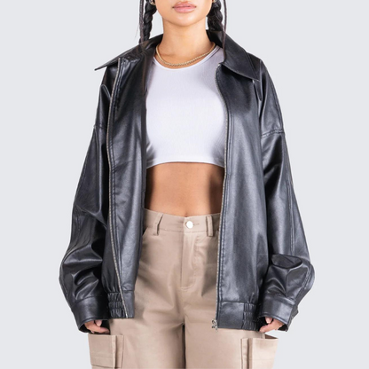 Chloe Oversize Leather Jacket