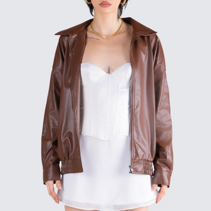 Chloe Oversize Leather Jacket