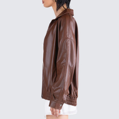 Chloe Oversize Leather Jacket