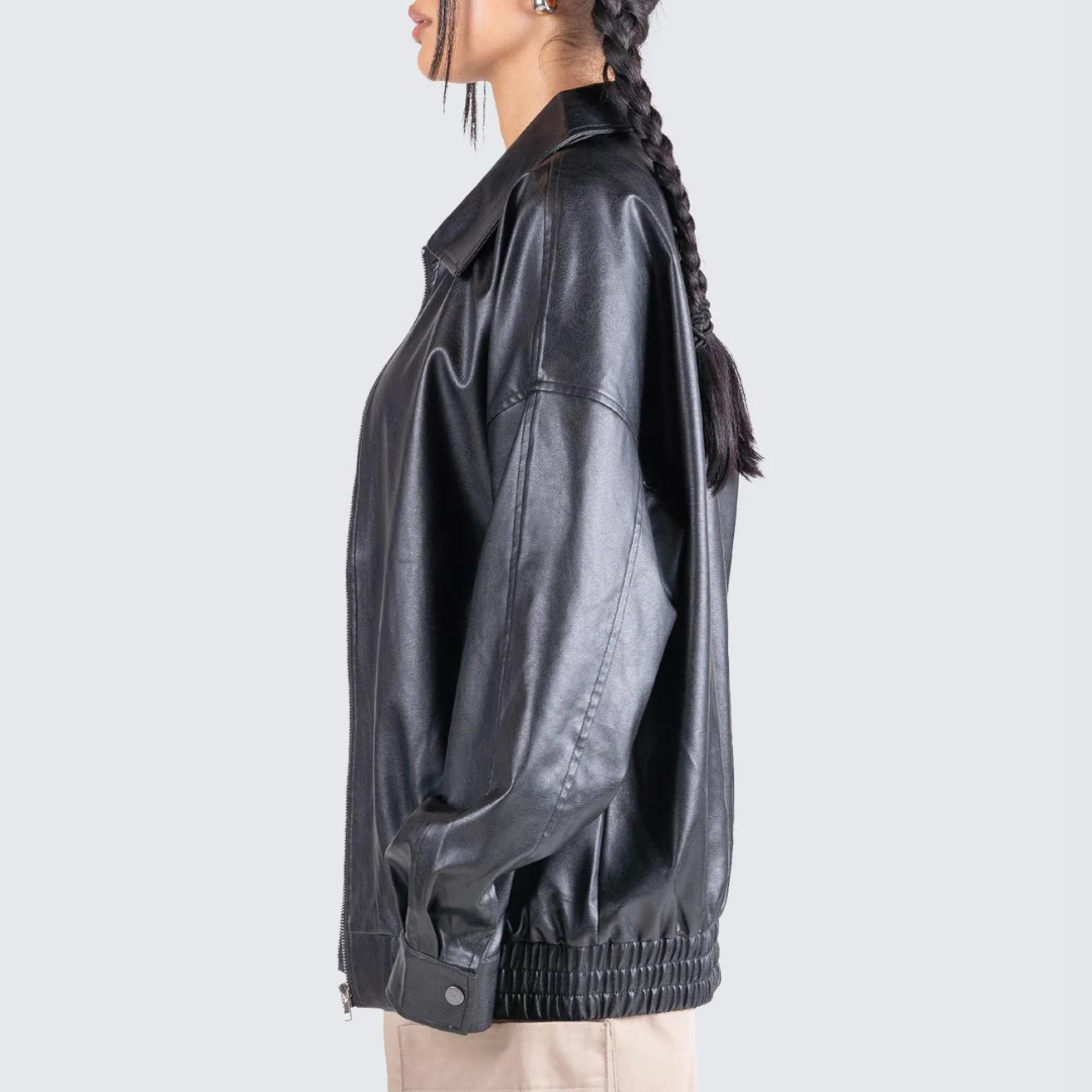 Chloe Oversize Leather Jacket