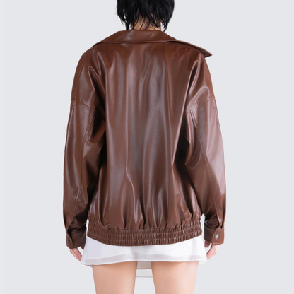 Chloe Oversize Leather Jacket